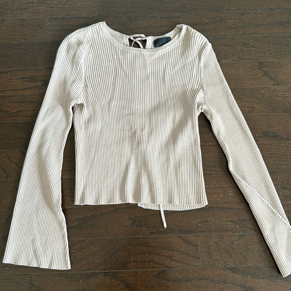 Intermix pale pink long sleeve top